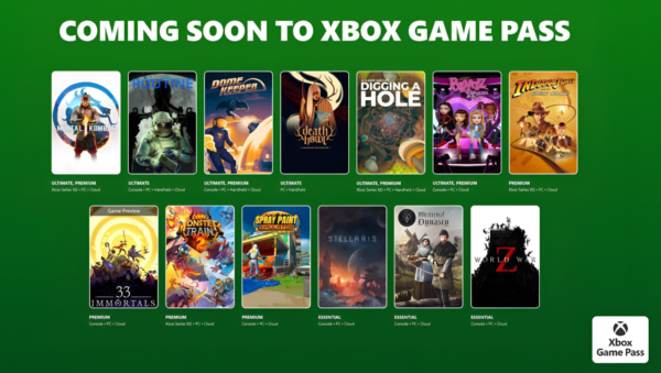 Xbox Game Pass декабрь 2025