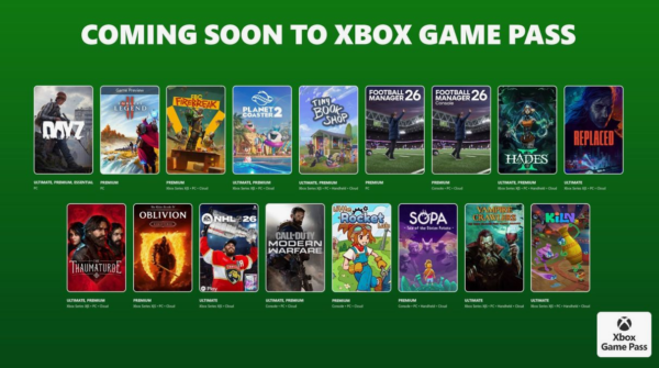 Xbox Game Pass апрель 2026