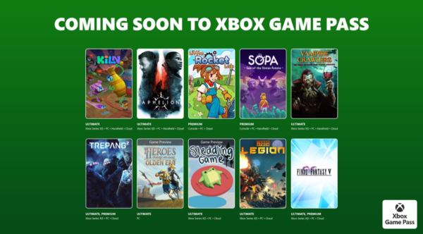 Xbox Game Pass середина апреля и начало мая 2026