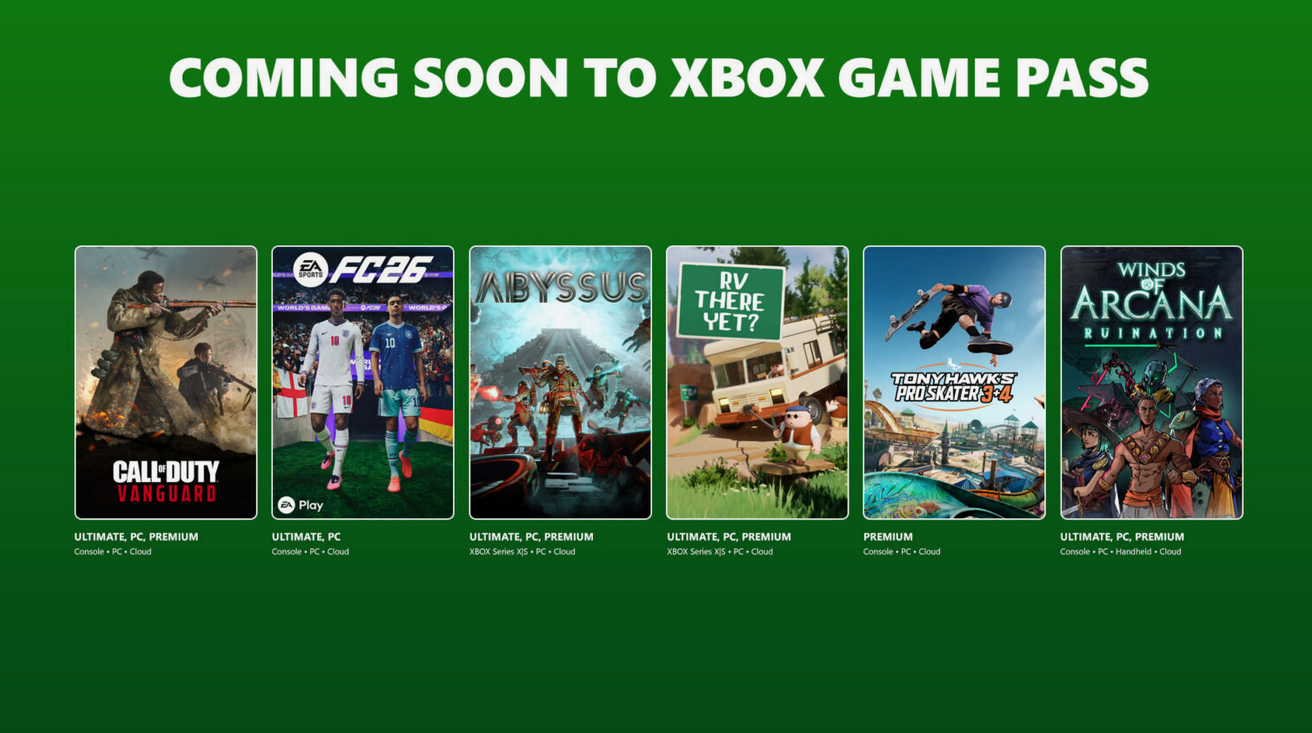 Xbox Game Pass середина июня и начало июля 2026