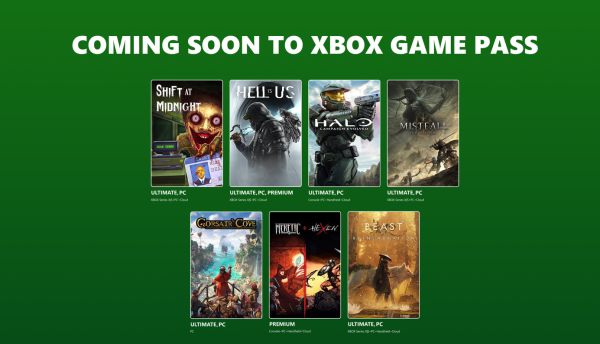 Xbox Game Pass середина июля и начало августа 2026