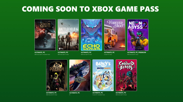 Xbox Game Pass октябрь 2026